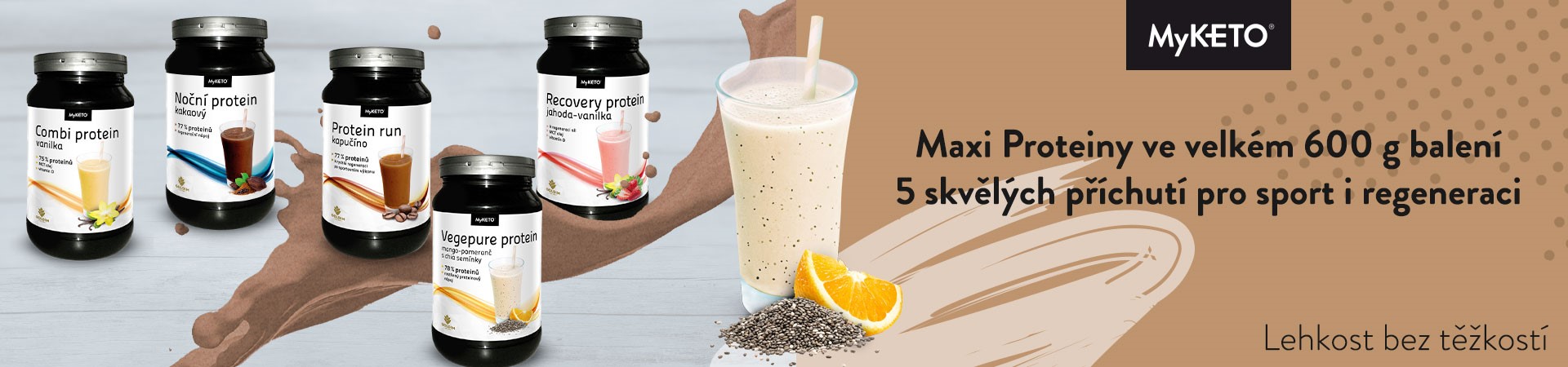 Nová generace Proteinů MAXI od MyKETO. Skladem a výhodně!